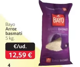 Oferta de Bayo - Arroz Basmati por 12,59€ en Gros Mercat