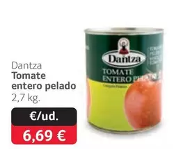 Oferta de Dantza - Tomate Entero Pelado por 6,69€ en Gros Mercat