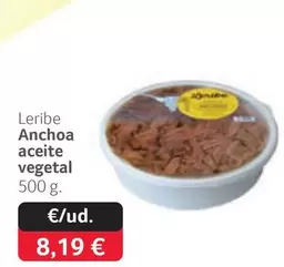 Oferta de Leribe - Anchoa Aceite Vegetal por 8,19€ en Gros Mercat