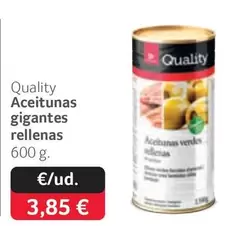 Oferta de Quality - Aceitunas Gigantes Rellenas por 3,85€ en Gros Mercat