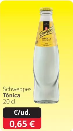 Oferta de Schweppes - Tonica por 0,65€ en Gros Mercat