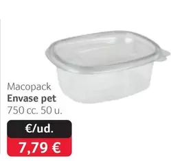 Oferta de Macopack - Envase por 7,79€ en Gros Mercat