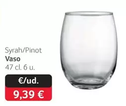 Oferta de Syrah/pinot Vaso por 9,39€ en Gros Mercat