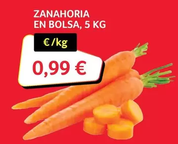 Oferta de Zanahoria En Bolsa por 0,99€ en Gros Mercat