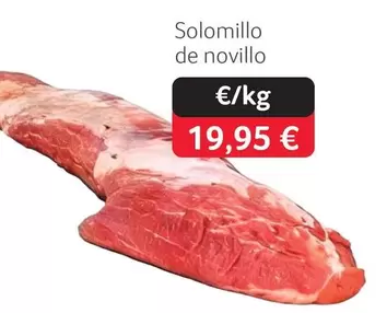 Oferta de Solomillo De Novillo por 19,95€ en Gros Mercat