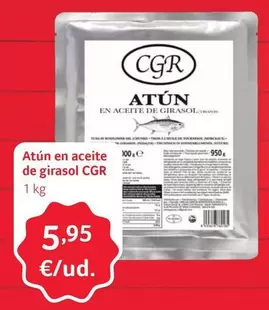 Oferta de CGR - Atún En Aceite De Girasol por 5,95€ en Gros Mercat