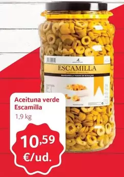 Oferta de Escamilla - Aceituna Verde por 10,59€ en Gros Mercat