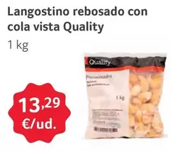 Oferta de Quality - Langostino Rebosado Con Cola Vista por 13,29€ en Gros Mercat