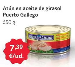 Oferta de Puerto Gallego - Atun En Aceite De Girasol por 7,39€ en Gros Mercat