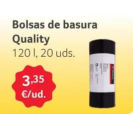 Oferta de Quality - Bolsas De Basura por 3,35€ en Gros Mercat