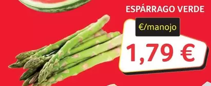 Oferta de Esparrago Verde por 1,79€ en Gros Mercat
