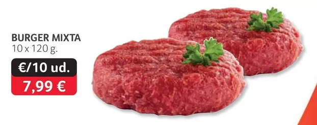 Oferta de Burger Mixta por 7,99€ en Gros Mercat