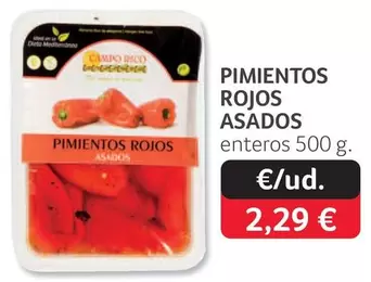 Oferta de Pimientos Rojos Asados por 2,29€ en Gros Mercat