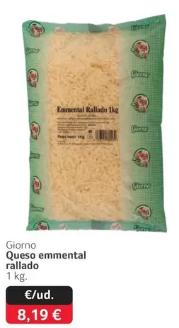 Oferta de Giorno - Queso Emmental  Rallado por 8,19€ en Gros Mercat