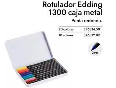 Oferta de Rotulador 1300 Caja Metal en Abacus