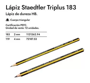 Oferta de Staedtler - Lapiz  Triplus 183 en Abacus