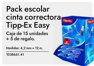 Oferta de Tipp Ex - Pack Escolar Cinta Correctora Easy en Abacus