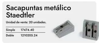 Oferta de Staedtler - Sacapuntas Metálico en Abacus