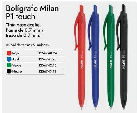Oferta de Milán - Bolígrafo P 1 Touch en Abacus