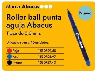 Oferta de Abacus - Roller Ball Punta Aguja  en Abacus