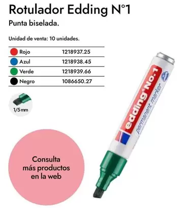 Oferta de Edding - Rotulador  N° 1 en Abacus