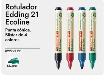 Oferta de Edding - Rotulador 21 Ecoline en Abacus