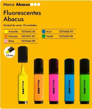 Oferta de Abacus - Fluorescentes  en Abacus