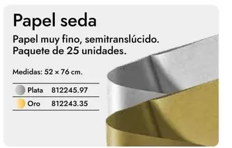 Oferta de Papel Seda en Abacus