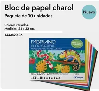Oferta de Bloc De Papel Charol en Abacus