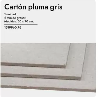 Oferta de Carton Pluma Gris en Abacus