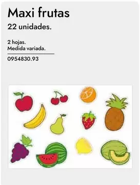 Oferta de Maxi Frutas en Abacus