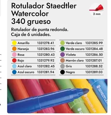 Oferta de Staedtler - Rotulador Watercolor 340 Grueso en Abacus