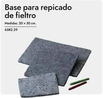 Oferta de Base Para Repicado De Fieltro en Abacus
