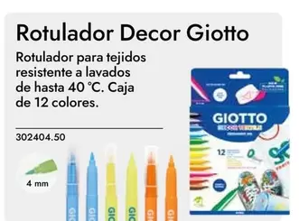 Oferta de Giotto - Rotulador Decor en Abacus