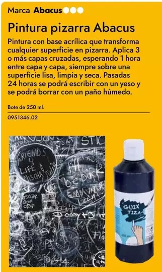 Oferta de Abacus - Pintura Pizarra  en Abacus