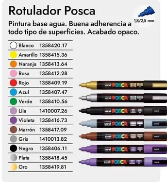 Oferta de Blanco - Rotulador Posca en Abacus