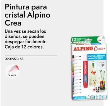 Oferta de Alpino - Pintura Para Cristal Crea en Abacus