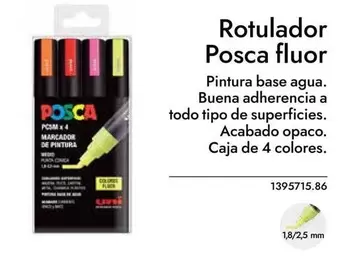 Oferta de Rotulador Posca Fluor en Abacus