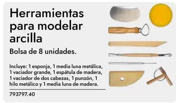 Oferta de Herramientas Para Modelar Arcilla en Abacus