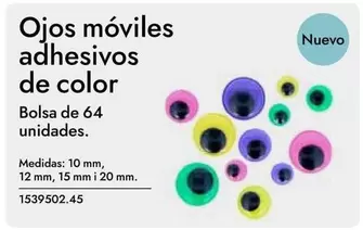 Oferta de Ojos Móviles Adhesivo De Color en Abacus