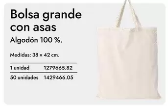Oferta de Bolsa Grande Con Asas en Abacus