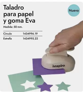 Oferta de Eva - Taladro Para Papel Y Goma en Abacus