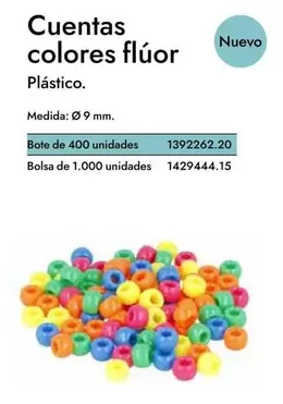 Oferta de Cuentas Colores Fluor en Abacus