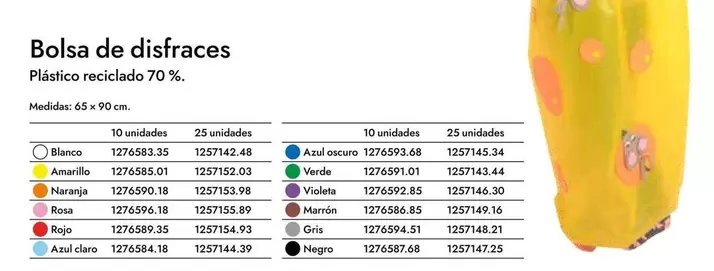 Oferta de Bolsa De Disfraces en Abacus