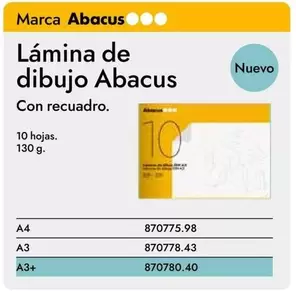 Oferta de Abacus - Lámina De Dibujo en Abacus
