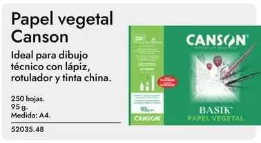 Oferta de Canson - Papel Vegetal en Abacus