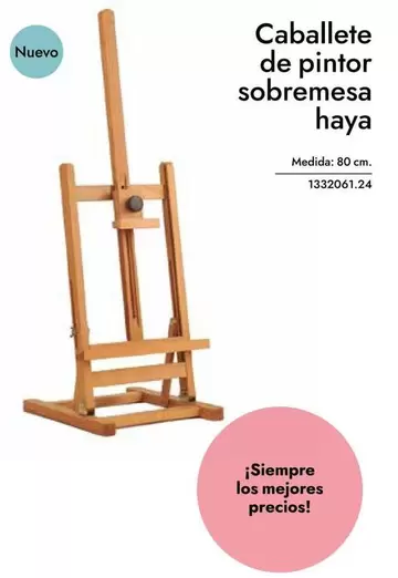 Oferta de Caballete De Pintor Sobremesa Haya en Abacus