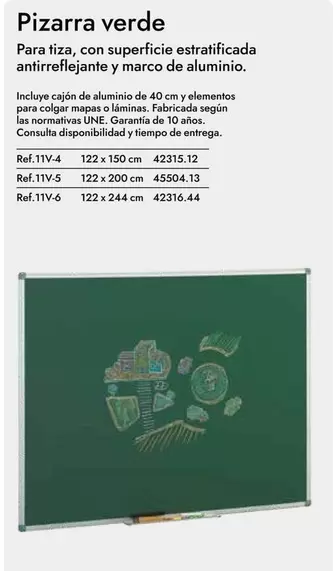 Oferta de Pizarra Verde en Abacus