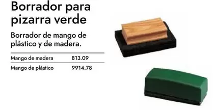 Oferta de Borrador Para Pizarra Verde en Abacus