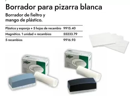 Oferta de Borrador Para Pizarra Blanca en Abacus